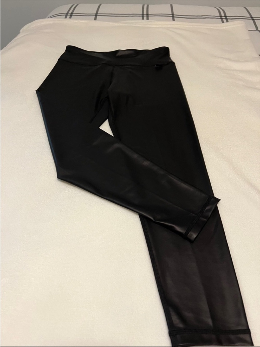 DKNY Black Faux Leather Leggings